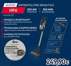 Hoover - Aspirapolvere Senza Filo HF610P 011 Hoover - Aspirapolvere Senza Filo HF610P 011