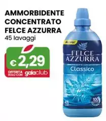 Felce Azzurra - Ammorbidente Concentrato 45 Lavaggi Felce Azzurra - Ammorbidente Concentrato 45 Lavaggi