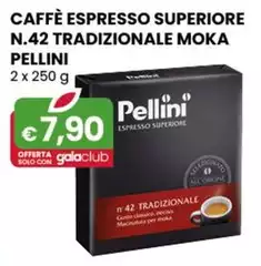 Pellini - Caffè Espresso Superiore N.42 Tradizionale Moka 2 X 250 G Pellini - Caffè Espresso Superiore N.42 Tradizionale Moka 2 X 250 G