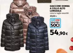 Lonsdale - Giaccone Donna A Collo Alto