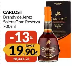 Carlos I - Brandy De Jerez Solera Gran Reserva Carlos I - Brandy De Jerez Solera Gran Reserva