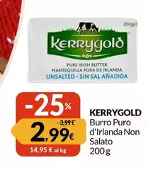 Kerrygold - Burro Puro D'Irlanda Non Salato Kerrygold - Burro Puro D'Irlanda Non Salato
