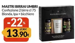 Mastri Birrai Umbri - Confezione 2 Birre Bionda, IPA + Bicchiere Mastri Birrai Umbri - Confezione 2 Birre Bionda, IPA + Bicchiere