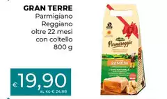 Gran Terre - Parmigiano Reggiano Oltre 22 Mesi Con Coltello Gran Terre - Parmigiano Reggiano Oltre 22 Mesi Con Coltello