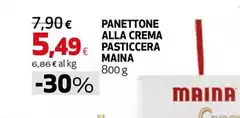 Maina - Panettone Alla Crema Pasticcera Maina - Panettone Alla Crema Pasticcera