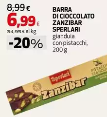 Sperlari - Barra Di Cioccolato Zanzibar Sperlari - Barra Di Cioccolato Zanzibar