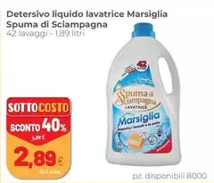 Spuma di Sciampagna - Detersivo Liquido Lavatrice Marsiglia Spuma di Sciampagna - Detersivo Liquido Lavatrice Marsiglia