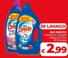 Bio Presto - Detersivo Liquido Classico/ Color Bio Presto - Detersivo Liquido Classico/ Color