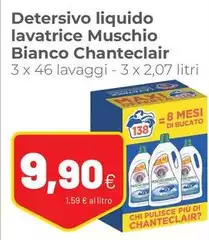 Chanteclair - Detersivo Liquido Lavatrice Muschio Bianco Chanteclair - Detersivo Liquido Lavatrice Muschio Bianco