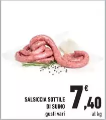Salsiccia Sottile Di Suino Salsiccia Sottile Di Suino