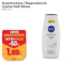 Nivea - Duschcreme / Bagnodoccia Creme Soft Nivea - Duschcreme / Bagnodoccia Creme Soft
