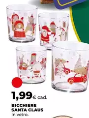 Bicchiere Santa Claus Bicchiere Santa Claus