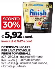 Finish - Detersivo Lavastoviglie Powerball Finish - Detersivo Lavastoviglie Powerball