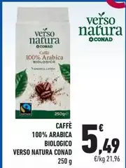 Conad - Caffe 100% Arabica Biologico Verso Natura Conad - Caffe 100% Arabica Biologico Verso Natura
