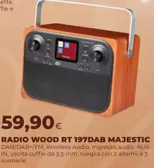 RT - Radio Wood Rt 197dab Majestic RT - Radio Wood Rt 197dab Majestic
