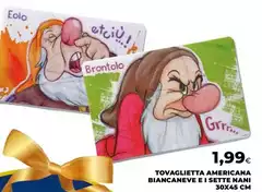 Eolo - Tovaglietta Americana Biancaneve E I Sette Nani Eolo - Tovaglietta Americana Biancaneve E I Sette Nani