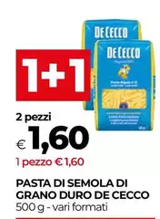 De Cecco - Pasta Di Semola Di Grano Duro De Cecco - Pasta Di Semola Di Grano Duro
