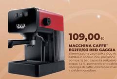 Gaggia - Macchina Caffe' EGN11/03 Red