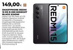 Xiaomi - Smartphone Redmi 15 Ds 8+256 Midnight Black Xiaomi - Smartphone Redmi 15 Ds 8+256 Midnight Black