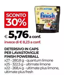 Finish - Detersivo In Caps Per Lavastoviglie Powerball Finish - Detersivo In Caps Per Lavastoviglie Powerball