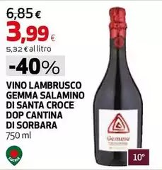 Gemma - Vino Lambrusco Salamino Di Santa Croce DOP Gemma - Vino Lambrusco Salamino Di Santa Croce DOP