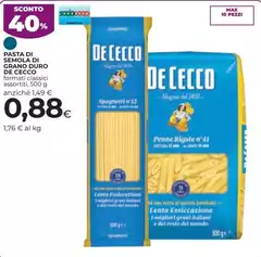 De Cecco - Pasta Di Semola Di Grano Duro De Cecco - Pasta Di Semola Di Grano Duro