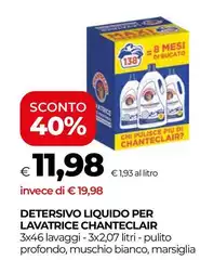 Chanteclair - Detersivo Liquido Per Lavatrice Chanteclair - Detersivo Liquido Per Lavatrice
