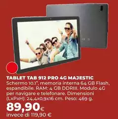 Majestic - Tablet Tab 912 Pro 4g
