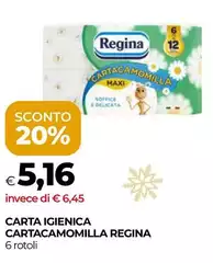Regina - Carta Igienica Cartacamomilla Regina - Carta Igienica Cartacamomilla