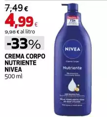 Nivea - Crema Corpo Nutriente Nivea - Crema Corpo Nutriente