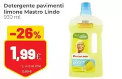 Mastro lindo - Detergente Pavimenti Limone Mastro lindo - Detergente Pavimenti Limone