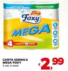 Foxy - Carta Igienica Mega Foxy - Carta Igienica Mega