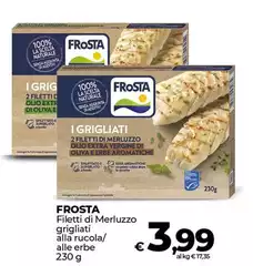 Frosta - Filetti Di Merluzzo Grigliati Alla Rucola Frosta - Filetti Di Merluzzo Grigliati Alla Rucola