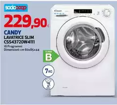 Candy - Lavatrice Slim Cs4372dw4111 Candy - Lavatrice Slim Cs4372dw4111