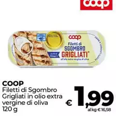 Coop - Filetti Di Sgombro Grigliati In Olio Extra Vergine Di Oliva Coop - Filetti Di Sgombro Grigliati In Olio Extra Vergine Di Oliva