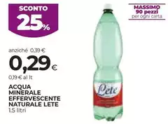 Lete - Acqua Minerale Effervescente Naturale Lete - Acqua Minerale Effervescente Naturale