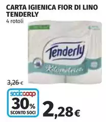 Tenderly - Carta Igienica Fior Di Lino Tenderly - Carta Igienica Fior Di Lino