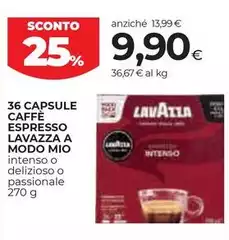 Lavazza - 36 Capsule Caffè Espresso A Modo Mio Lavazza - 36 Capsule Caffè Espresso A Modo Mio