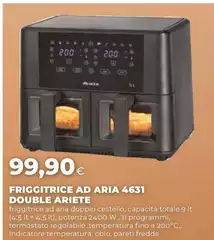 Ariete - Friggitrice Ad Aria 4631 Double Ariete - Friggitrice Ad Aria 4631 Double
