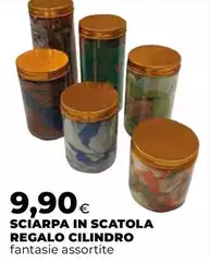 Sciarpa In Scatola Regalo Cilindro