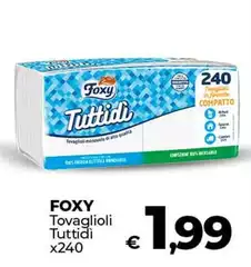 Foxy - Tovaglioli Tuttidi Foxy - Tovaglioli Tuttidi