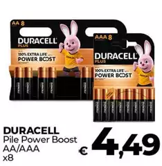 Duracell - Pile Power Boost AA/AAA Duracell - Pile Power Boost AA/AAA