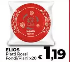 Elios - Piatti Rossi Fondi/piani Elios - Piatti Rossi Fondi/piani