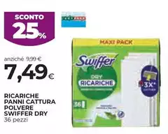 Swiffer - Ricariche Panni Cattura Polvere Dry Swiffer - Ricariche Panni Cattura Polvere Dry