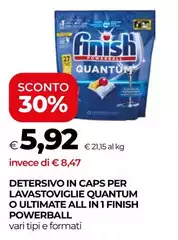 Finish - Detersivo In Caps Per Lavastoviglie Quantum O Ultimate All In 1 Powerball Finish - Detersivo In Caps Per Lavastoviglie Quantum O Ultimate All In 1 Powerball