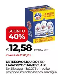 Chanteclair - Detersivo Liquido Per Lavatrice Chanteclair - Detersivo Liquido Per Lavatrice