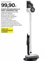 LG - Scopa Ricaricabile Mod. Cordzero LG - Scopa Ricaricabile Mod. Cordzero