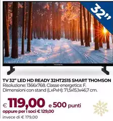 Thomson - Tv 32" Led Hd 32Ht2S15 Smart Thomson - Tv 32" Led Hd 32Ht2S15 Smart