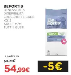 Befortis - Benessere & Digeribilita Crocchette Cane Adult Befortis - Benessere & Digeribilita Crocchette Cane Adult