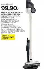 LG - Scopa Ricaricabile Mod. Cordzero A9C
